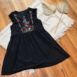 Floral embroidered dress